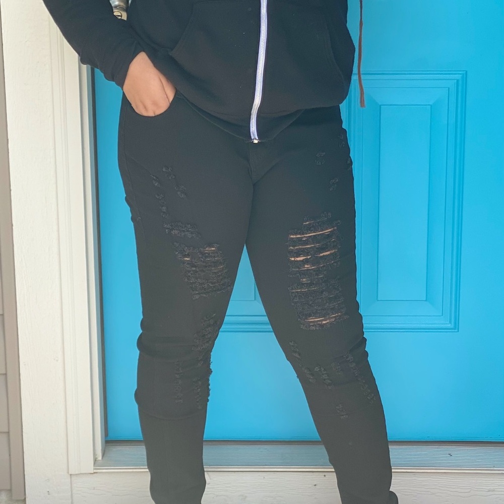 Brand new black ripped Jeans all sizes small, medium, large, xl, and xxl